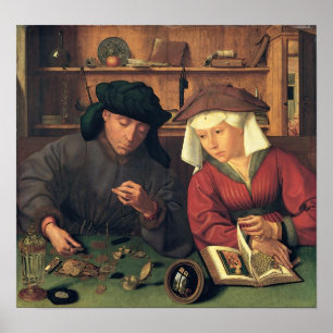 Poster Quentin Massys - l'argent Lenders