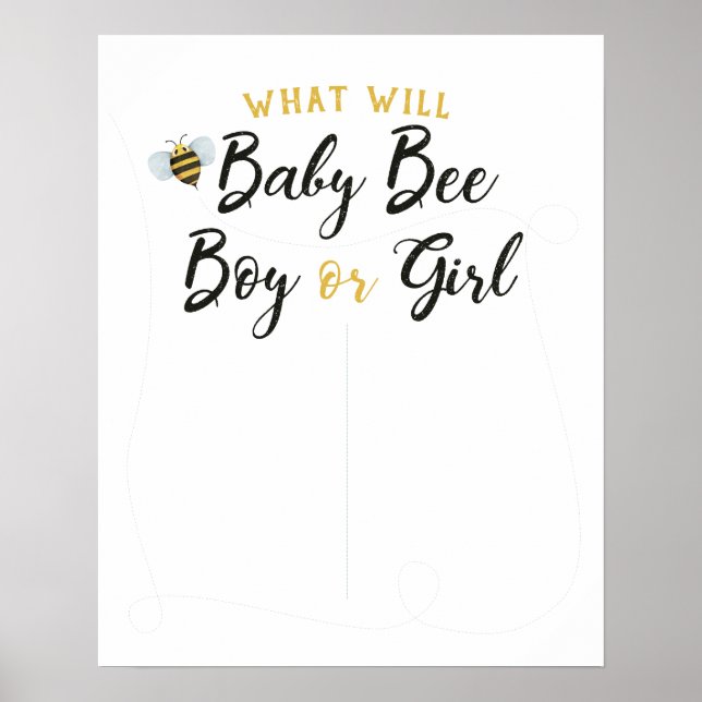 Poster Qu'est-ce que Baby Bee Genre Révéler l'affiche de  (Devant)