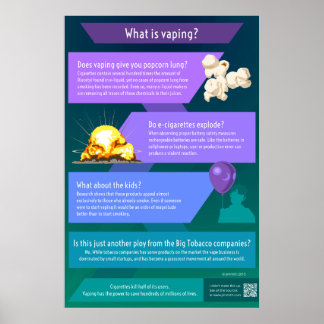 Poster Qu'est-ce que la vapeur - Poumon de maïs soufflé,