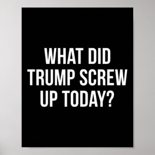 Poster Qu'est-ce que Trump a foiré aujourd'hui -