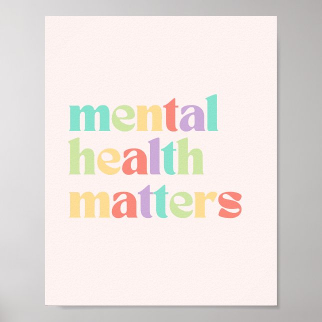 Poster Questions de santé mentale | Cotation rétrospectiv (Devant)