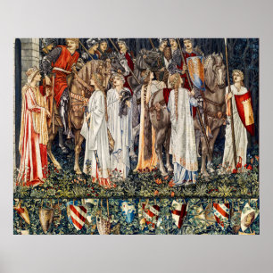 Poster Quête du Graal Saint, Armement, Départ des Chevali