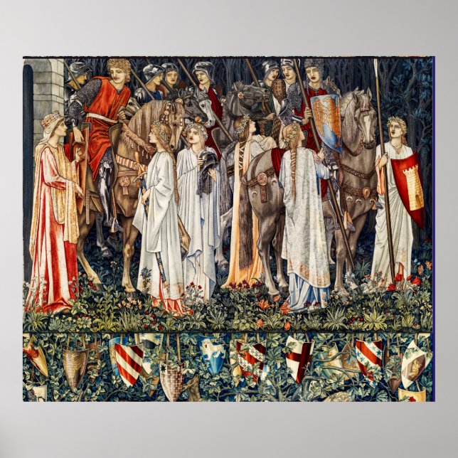 Poster Quête pour le Saint Graal, Armement, Départ des Ch (Devant)