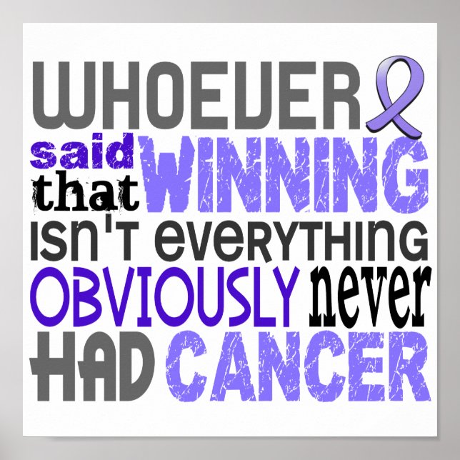 Poster Qui A Dit Le Cancer De L'Esophage (Devant)