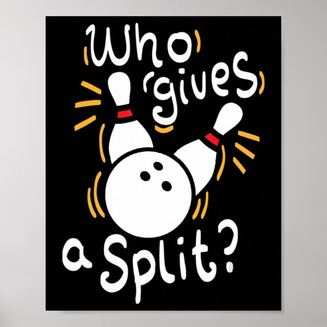 Poster Qui donne la division - Fun Bowling (Devant)