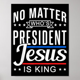 Poster qui est président jésus est roi Vote et élection