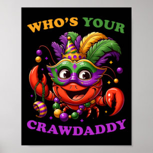 Poster Qui est ton père Mardi Gras Costume de lotte B