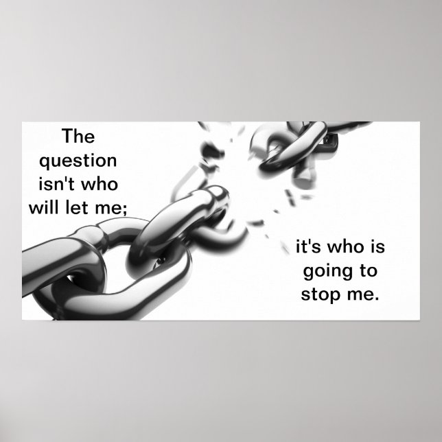 Poster Qui m'arrêtera (Devant)