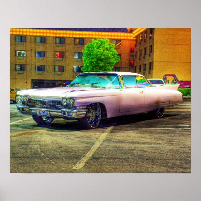Poster qui n'aime pas une Cadillac rose (Devant)