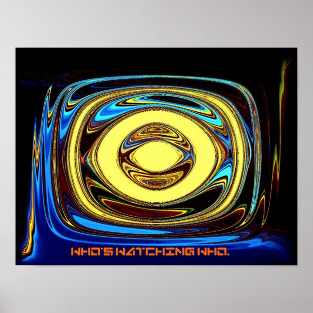 Poster Qui regarde Qui. (Devant)