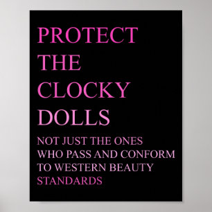Poster Qui se conforme aux normes de beauté occidentales 
