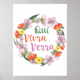 Poster Qui Vivra Verra French Dire