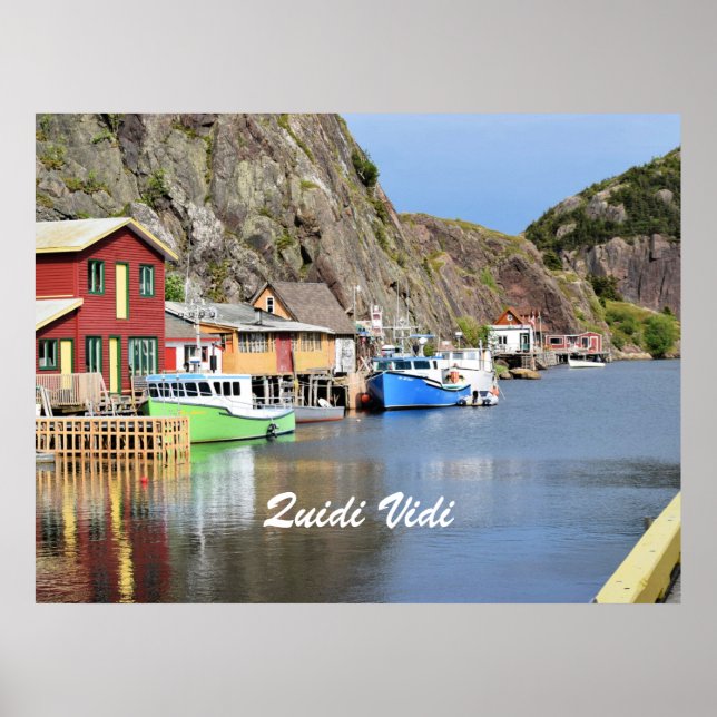 Poster Quidi Vidi, Terre-Neuve-et-Labrador (Devant)