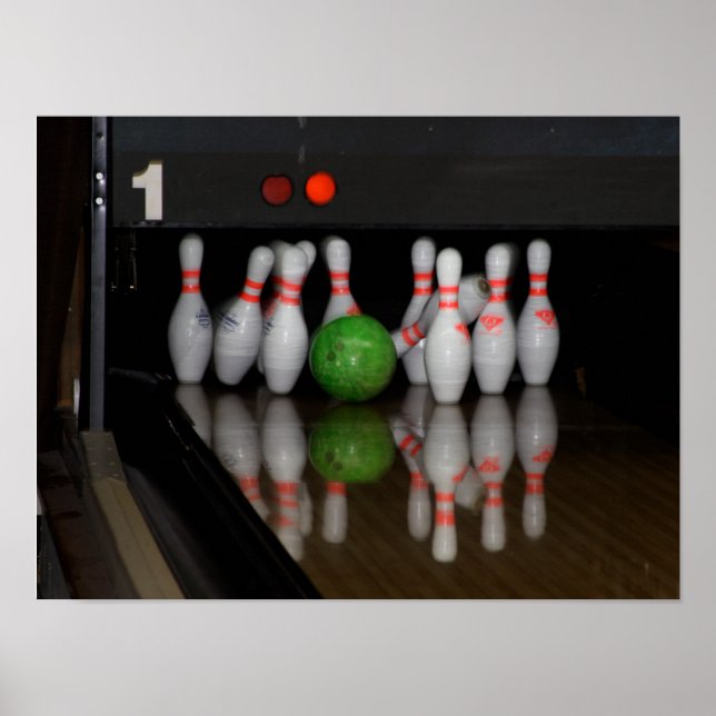 Poster Quille de bowling (Devant)