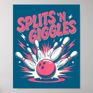 Poster Quilles drôles et amusantes avec des fentes et des