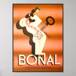Poster Quina vintage de Gentiane