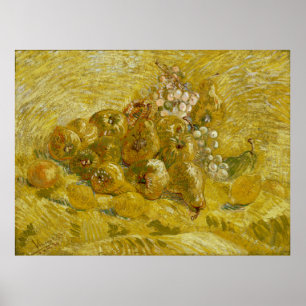 Poster Quinces Lemons Pears Raisins de Van Gogh