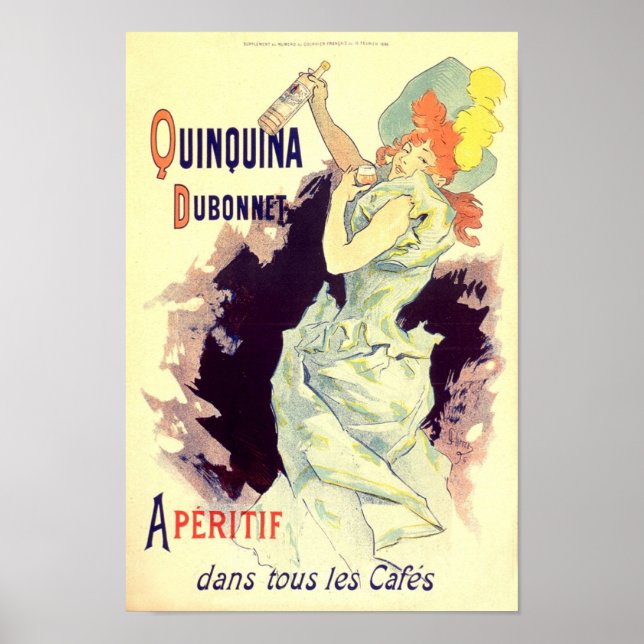 Poster Quinquina Dubonnet Publicité française Vintage (Devant)