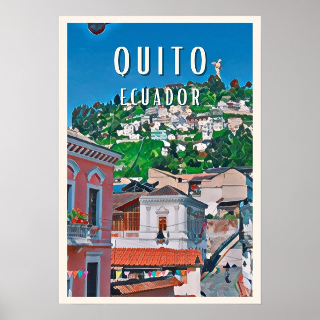 Poster Quito, la capitale équatorienne (Devant)