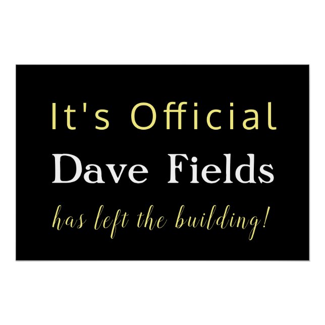 Poster Quitte la retraite du bâtiment (Devant)