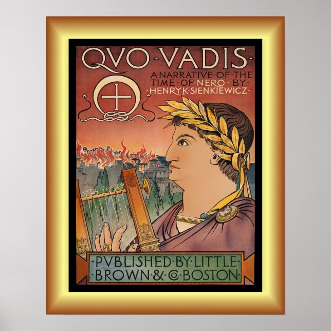 Poster Quo Vadis, Nero, Rome, Henry Sienkiewicz ~ (Devant)