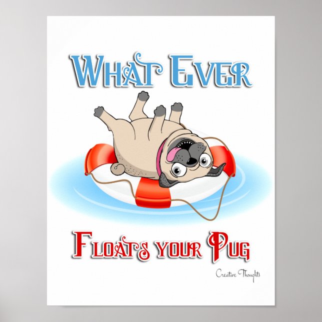 Poster Quoi qu'il flotte votre Carlin (Devant)