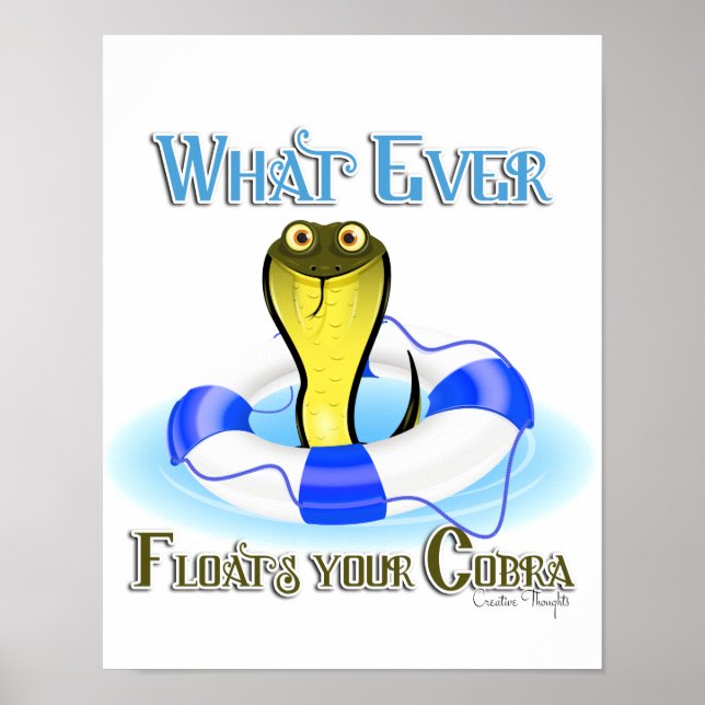 Poster Quoi qu'il flotte votre Cobra (Devant)
