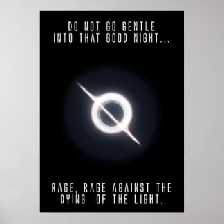 Poster Quot interstellaire ; Rage contre la mort du li