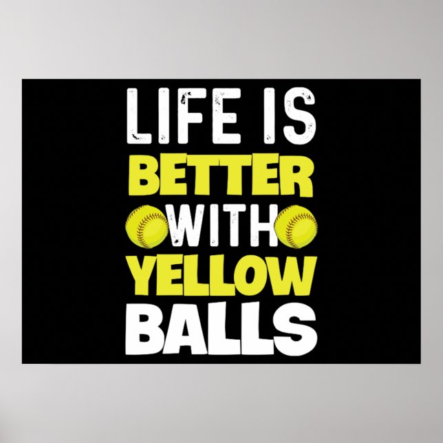 Poster Quota de softball pour lanceur de softball (Devant)