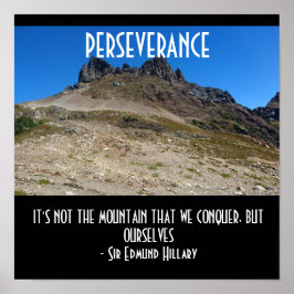 Poster Quote de motivation de l'Escalade de la montagne d