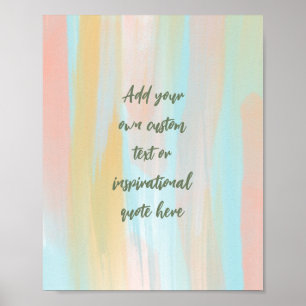 Poster Quote Motivation Pastel personnalisé