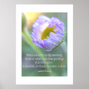 Poster Quotidienne Gratitude Inspirationnelle Citation Fl