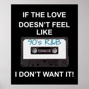 Poster R&B Love des années 90