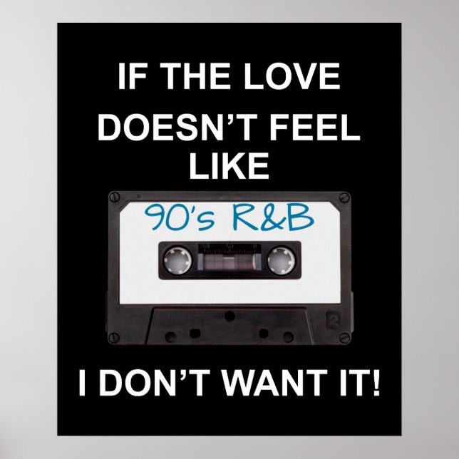 Poster R&B Love des années 90 (Devant)