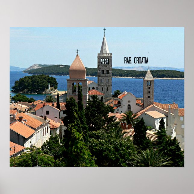 Poster Rab, Croatie photo paysage (Devant)
