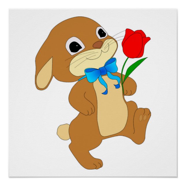 POSTER RABBIT EN AMOUR (Devant)