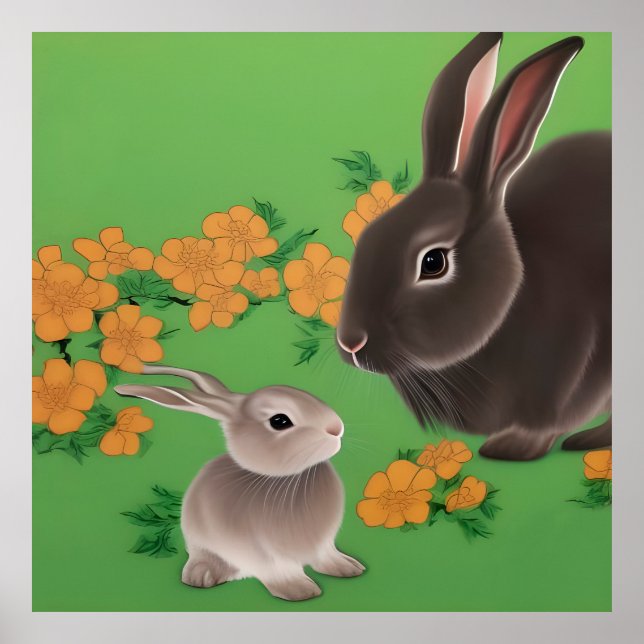 Poster Rabbit et kit (Devant)