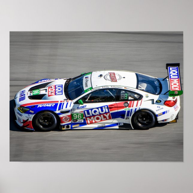 Poster Racecar #96 (Devant)