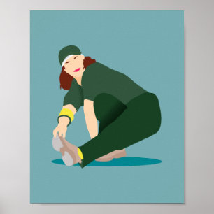 Poster Rachel la danseuse australienne de breakdance