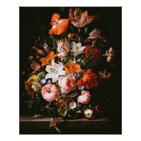 Rachel Ruysch - Fleurs Dans Un Vase En Verre