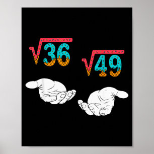 Poster Racine Carrée 36 49 Mème 67 Crème Glacée Goutte Ma
