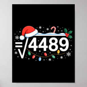 Poster Racine carrée 4489 Drôle 67 Mème Prof de maths 6 7
