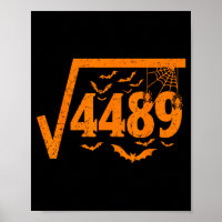 Racine carrée 4489 Drôle de mème Halloween 67 Math