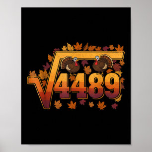 Poster Racine carrée 4489 Mème drôle de Thanksgiving 67 T