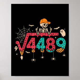 Poster Racine carrée 4489 Prof de maths drôle 67 Meme Hal