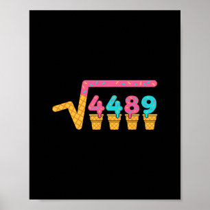 Poster Racine Carrée De 4489 Glace Au Goutte Méme Slang 6