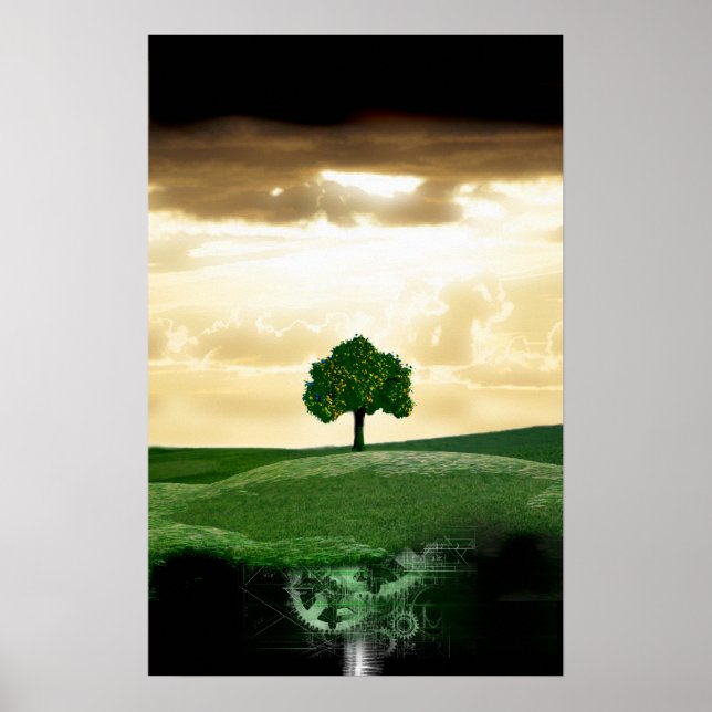 Poster racine mécanique (Devant)