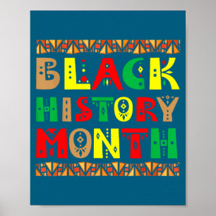 Poster Racines africaines de la mélanine Mois de l'histoi