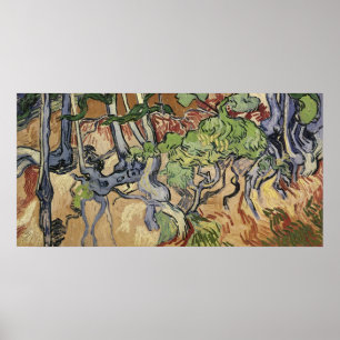 Poster Racines d'arbre de Vincent van Gogh  , 1890