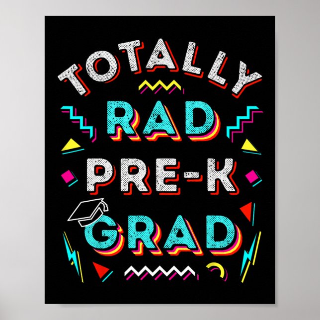 Poster Rad Pré-k Grad Cadeau Amusants Garçon Prek Graduat (Devant)